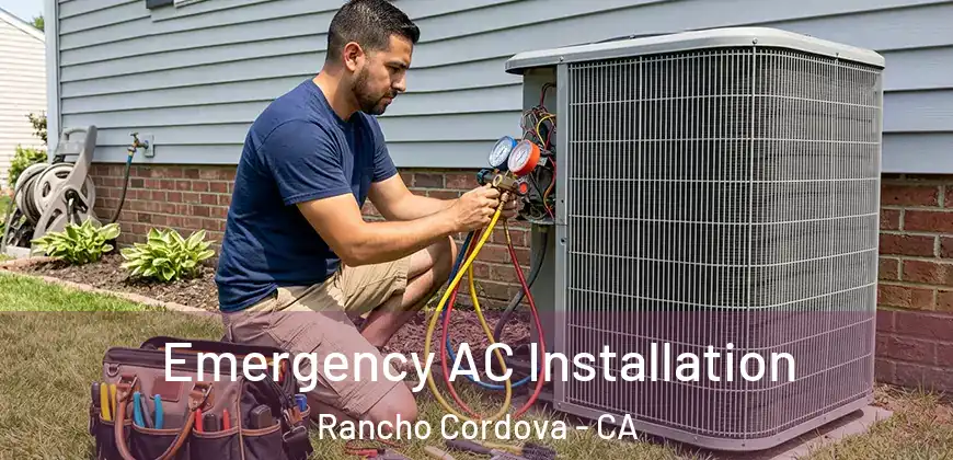  Emergency AC Installation Rancho Cordova - CA